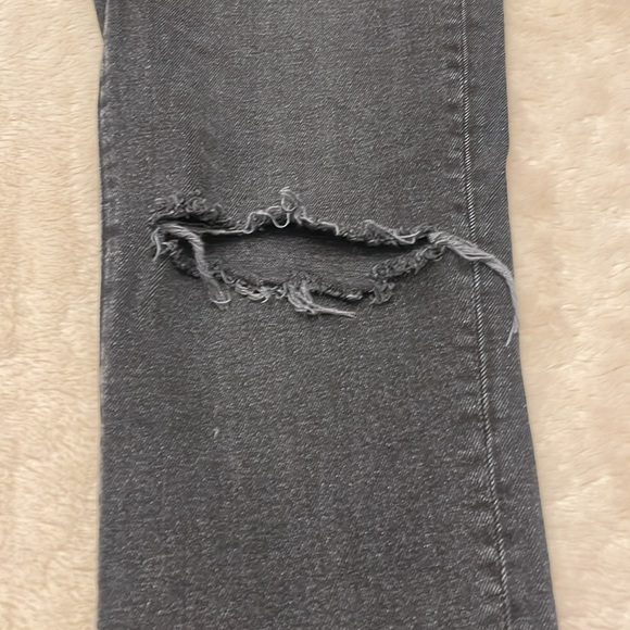 MADEWELL The Perfect Vintage Jean in Lunar Size 26 distressed knee in gray black - Picture 15 of 17